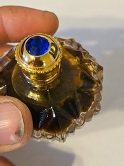 Faberge Grace De Monaco Perfume with Blue Jewel Top – Miniature Bottle