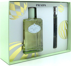 PRADA INFUSION D’IRIS 3 PCS GIFT SET WOMEN EDP 3.3 Oz, EDP 0.33 Oz, BODY LOTION!