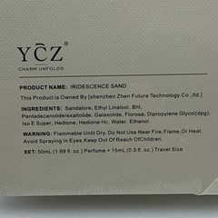 YCZ Charm Unfolds Iridescence Sand Fragrance Perfume Set of 2
