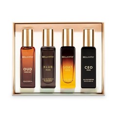 Luxury Perfume Gift Set by Bellavita for Men – 4 Pc Gift Set