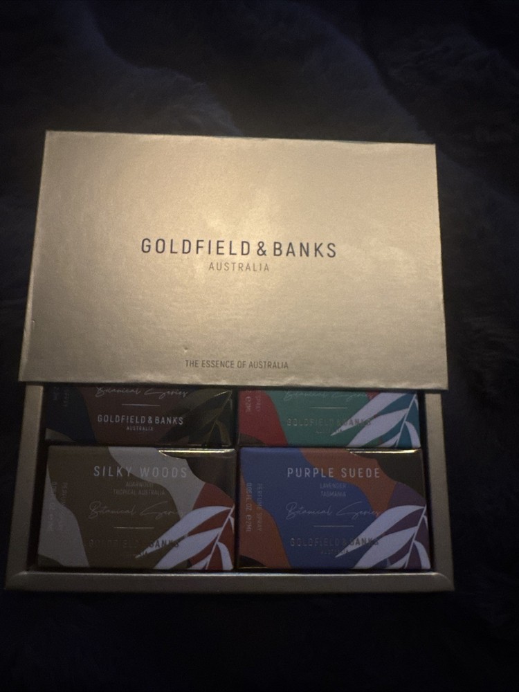 Goldfield & Banks 4 PC Discovery Set-Silky Woods&Elixer Purple Suede Island Lush