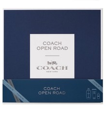 Coach Open Road for Men 3pc set 3.3oz EDT + .5oz Travel Spray + 3.3oz Shower Gel