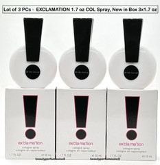 Lot of 3 – Exclamation by Coty for Women 1.7 oz / 50ml EDC Spray New in Box