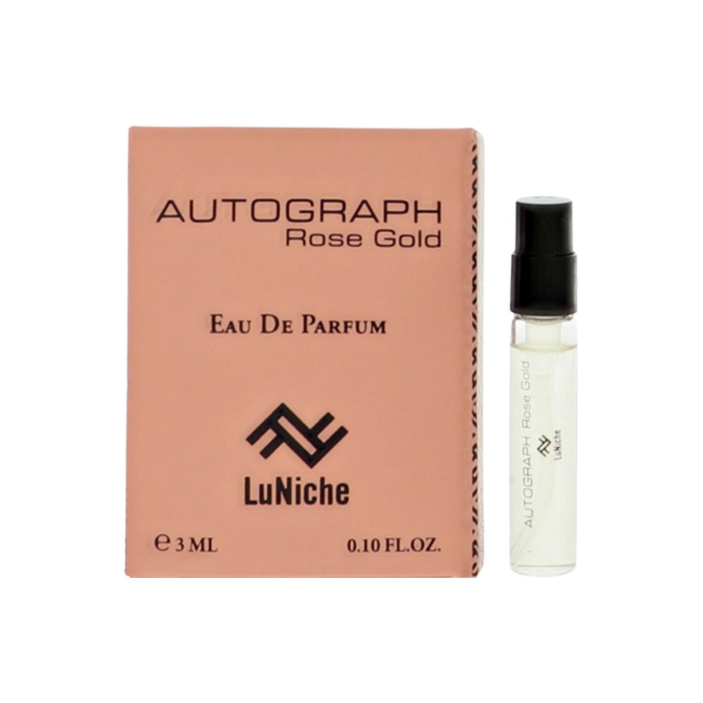 Autograph Rose Gold by Luniche Vial for Women 0.1 Oz Eau De Parfum Spray