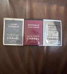 Chanel cologne 3 pack sample. Price for 1-3 pack sampler.
