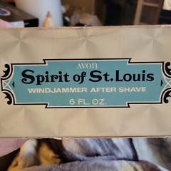1970s Avon Spirit Of St. Louis WindJammer Airplane Decanter Excalibur – C5
