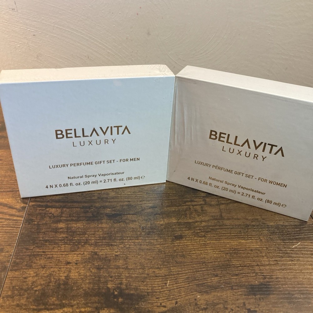 BellaVita Luxury Perfume Cologne Men & Woman Gift Sets In Box New HIS and HERS