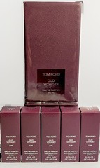 5 X Tom Ford Oud Voyager EDP Sample Spray 2ml each/ 10 ml Total/ Travel Size/NIB