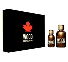 Wood For Men By DSQUARED2 EDT Spray Cologne 2 Piece Gift Set 3.4oz + 1.0 oz
