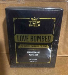 TOP SHELF–LOVE BOMBED 100ML/3.3OZ RIZZ ACTIVATOR PHEROMONE COLOGNE