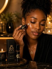 Melanated Magic Organic Roll-On Moisturizing Oil 10ml Jojoba Castor Oil