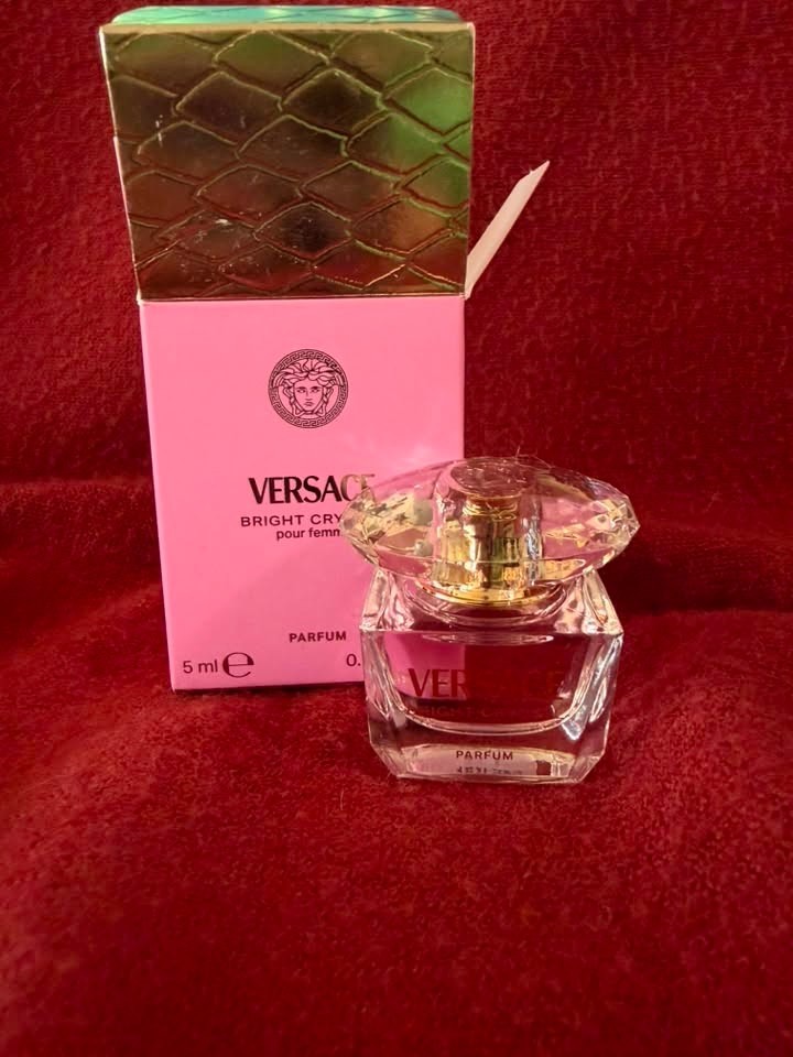 VERSACE BRIGHT CRYSTAL PARFUM 0.17 OZ / 5 ML COLLECTABLE DABBER MINI NIB