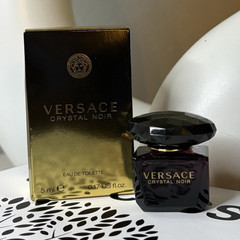 Versace Crystal Noir Eau de Toilette Sample Size Spray w/ Box 0.17 fl oz