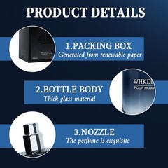 WHKDFV Pour Homme Pheromone Cologne for Men Eau de Toilette 1.7 oz