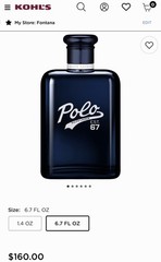 Ralph Lauren Polo 67 Eau de Toilette Spray 6.7 fl oz Aromatic Citrus Woody