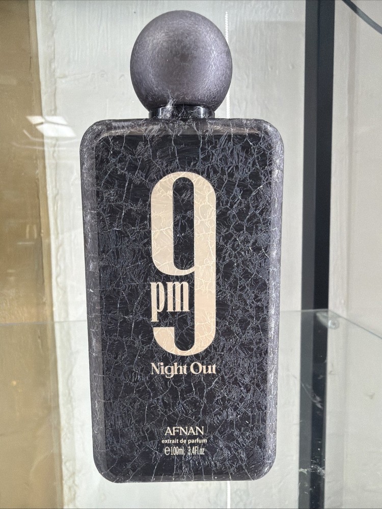 EMPTY BOTTLE 9 PM Night Out Unisex Extrait de Perfum,3.4 Fl.Oz EMPTY BOTTLE