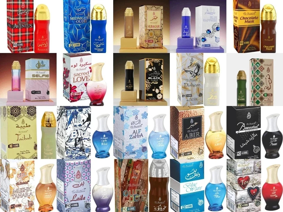 Genuine Al Nuaim Attar Perfume Oil Natural Fragrance (Alcohol Free), 20 ml