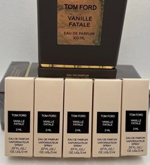 5 X Tom Ford Vanille Fatale/ 2 ML Each/ 10 Ml Total/Travel Size/ Discovery Set