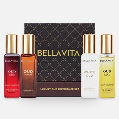 BellaVita Luxury OUD Experience Gift Set (4x20ml) – Premium Arabic Unisex Perfum