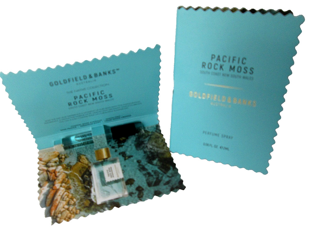 2 Goldfield & Banks Pacific Rock Moss EDP Sample Spray Vials 2ml/0.06oz