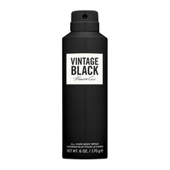 Eau de Toilette Vintage Black Men’s Body Spray – 6 Oz, Long-Lasting Luxury