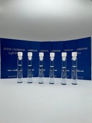 6 Splash Vial LIGHT BLUE Eau Intense for Women Dolce & Gabbana Vials 0.05 oz