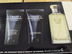 Versace The Dreamer 3pc Gift Set Foaming Gel Aftershave Balm Eau De Toilette New