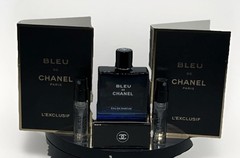 Bleu de CHANEL EDP 10ML Mini Bottle, 2-Bleu L’Xclusif 1.5 ml samples/ Gift set