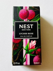 NEW IN BOX Nest New York Lychee Rose Eau de Parfum, 0.1 oz Mini Perfume