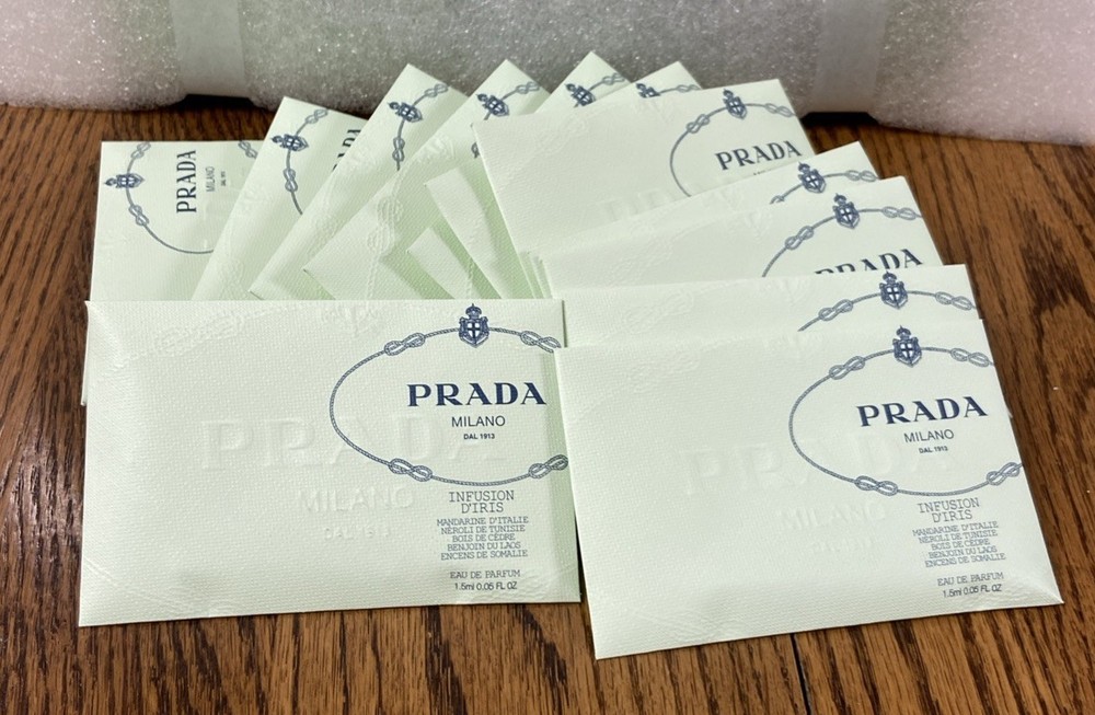 12 PRADA Milano Infusion D’iris Women EDP 0.05oz-1.5ml Spray Sample Vial (C34