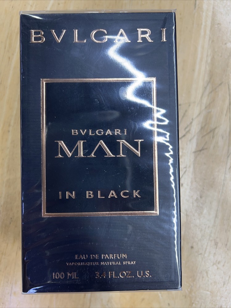 Bvlgari Man In Black Eau De Parfum Spray 3.4 oz Original New In Box