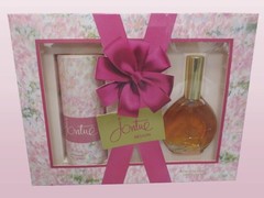 REVLON JONTUE PERFUMED BODY POWDER 2.5 OZ & COLOGNE SPRAY 1 OZ GIFT SET BOXED