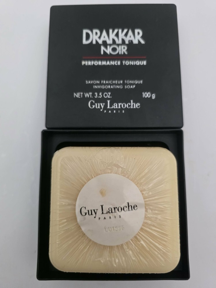 SEALED DRAKKAR Noir Revitalizing Soap Bar Vintage Laroche 3.5 Oz MADE IN FRANCE