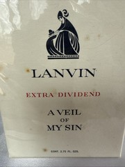 Sealed Lanvin A Veil of My Sin Aprege Extra Dividend 2.75 fl oz Perfume NEW