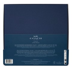Coach Open Road for Men 3pc set 3.3oz EDT + .5oz Travel Spray + 3.3oz Shower Gel