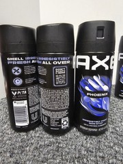 Lot of 6 Axe Phoenix 4oz/each Men’s Deodorant Spray 48H All Over, Aluminum Free