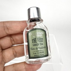 L’Occitane THE VERT Green Tea Eau De Toilette Perfume 9ml Mini Splash Bottle .3o