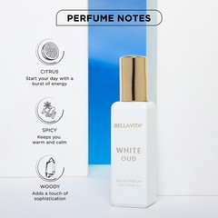 Bella Vita Luxury White Oud Premium Fragrance Long Lasting Unisex EDP (20ml) FS