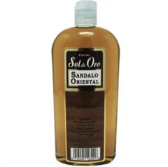 Sol De Oro Cologne Sandalo Oriental, Agua de Violetas 4oz, 16oz, 32oz.