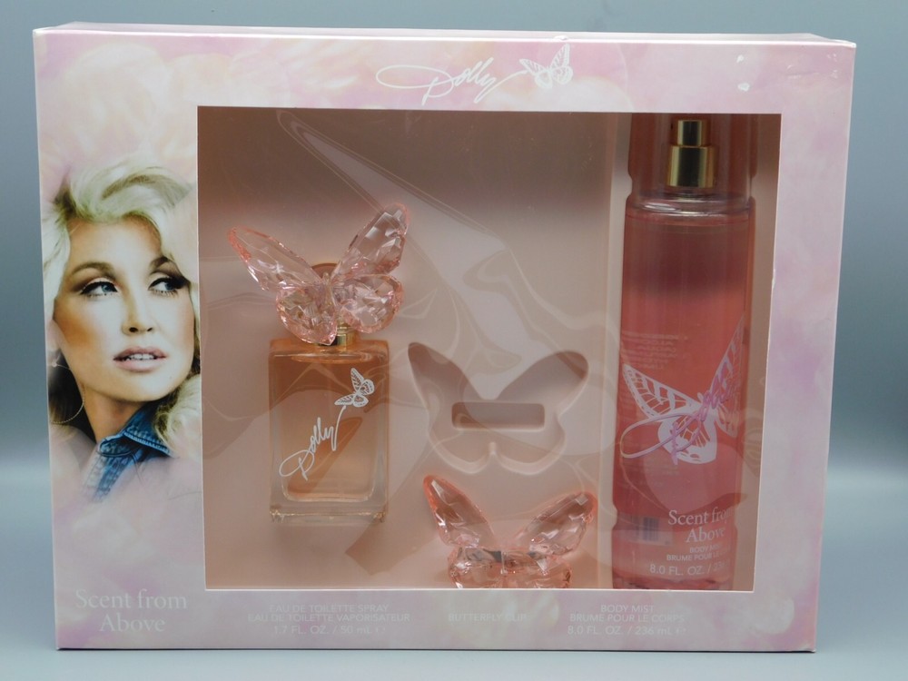 Dolly Parton Scent From Above Gift Set Eau De Toilette Spray 1.7 oz New in Box