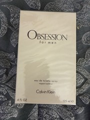 Calvin Klein Obsession for Men Eau de Toilette Spray, Regular Size 4 fl oz NIB