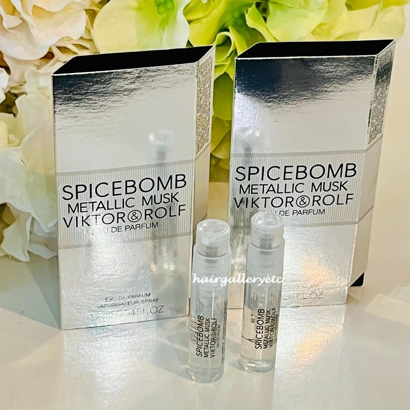 Viktor & Rolf Spicebomb METALLIC MUSK & Dark Leather EDP Perfume Samples FRESH