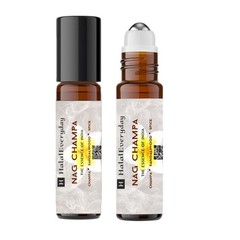 Nag Champa Fragrance / Body Oil – Premium Quality Scent Roll On – 1/3 oz 10ml