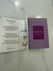 Set Of 2- Bundle Set Bvlgari Omnia Amethyste Eau de Toilette Sample Spray 2ml