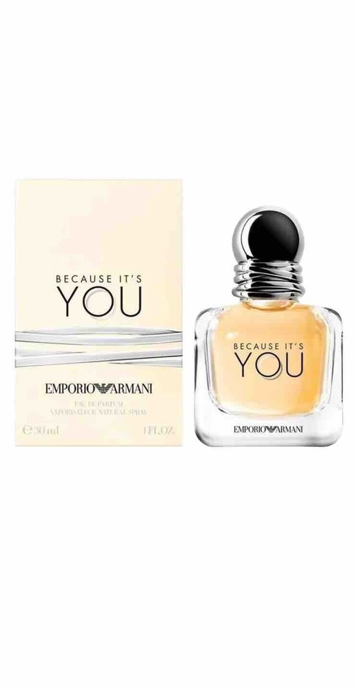 GIORGIO ARMANI Emporio Because It’s You Eau De Parfum, 1 Fl Oz 30 Ml Spray New