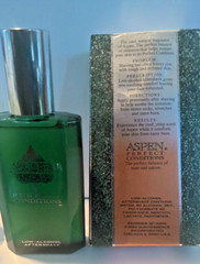 Aspen Perfect Conditions Low alcohol aftershave 2 OZ VTG Quintessence’93 DAM BOX
