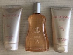 Aire De Sevilla Bella 3 Piece Set Eau de Toilette, Lotion, Bath Gel 150ml. each