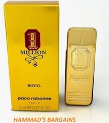 PACO ONE MILLION ROYAL PARFUM 0.17 OZ / 5 ML FOR MEN SPLASH MINI (NIB)