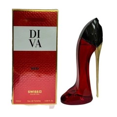 Diva Red & Diva Spray Perfume Set, 100 ml / 3.4 fl oz Each | Long-Lasting Fragra
