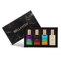 BELLAVITA Unisex Scents Long Lasting Perfume Gift Set for Unisex 4X20ml